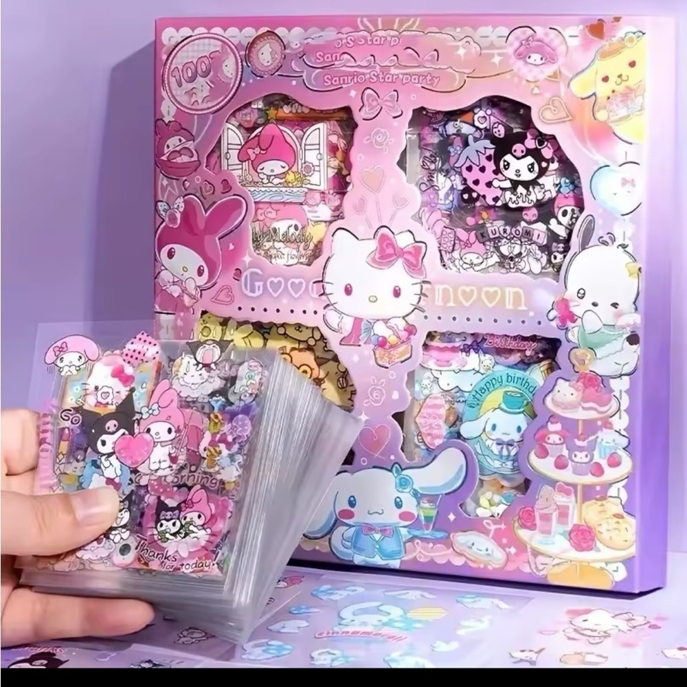 Sanrio Character Sticker Set Hello Kitty Sanrio 100-Piece Sticker
0216